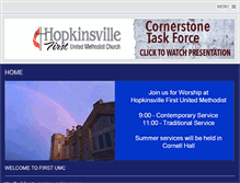 Tablet Screenshot of hopfumc.org